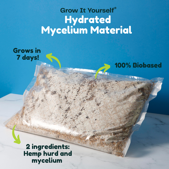 Hydrated Mycelium Material